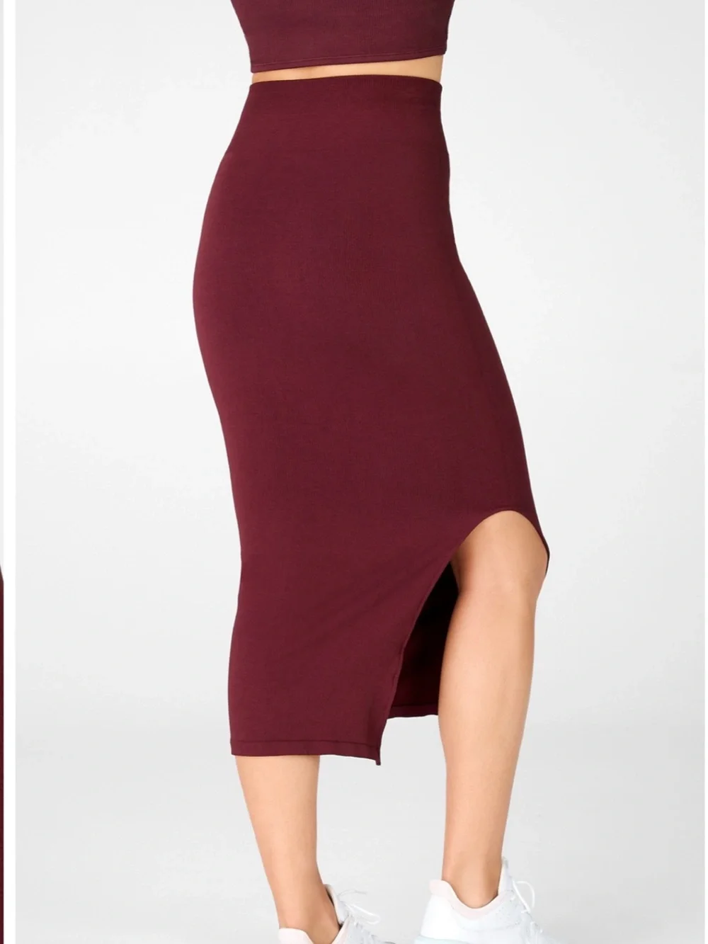 Fabletics High-Waisted Ribbed Seamless Skirt